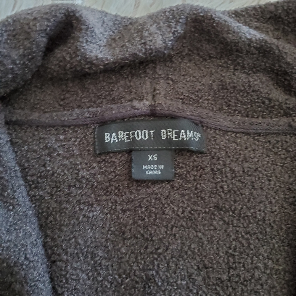 Barefoot Dreams bamboo chic lite ultra-soft cardigan brown wrap sweater - Picture 5 of 6